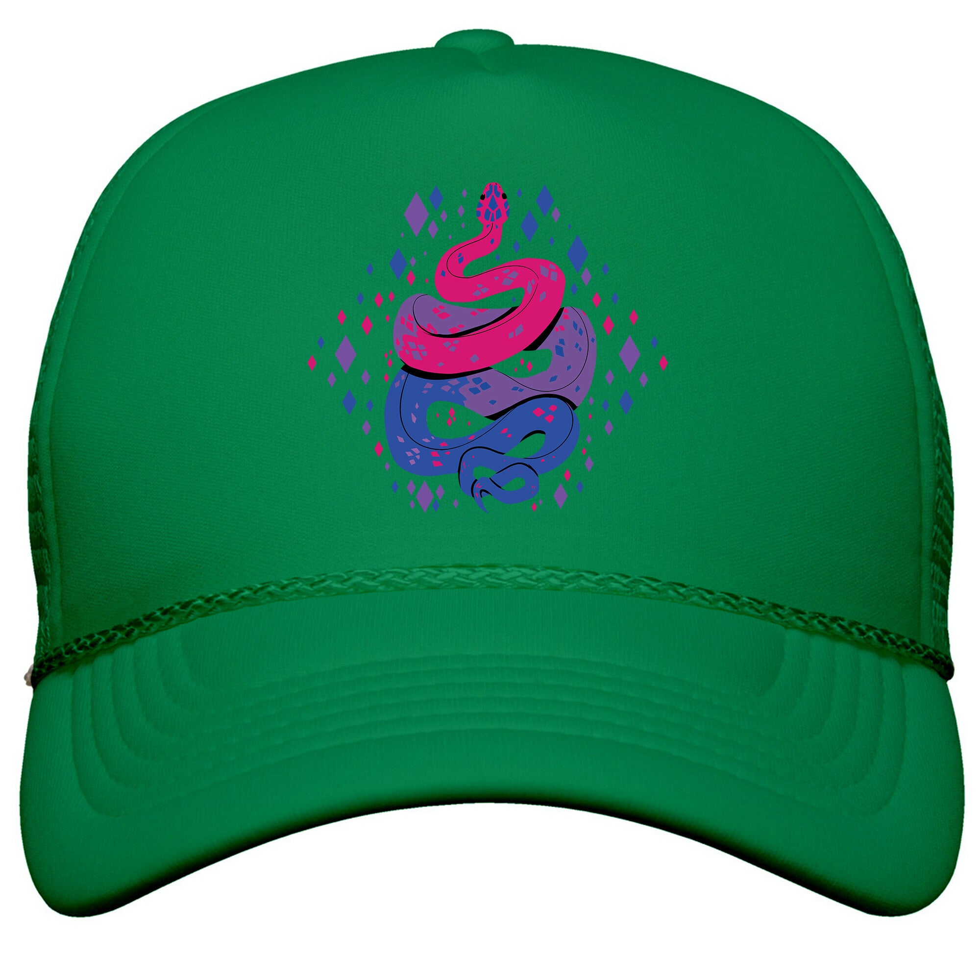 Pride Snakes: bi Snapback Trucker Hat